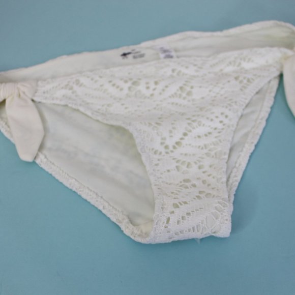 Aerie White Side Tie Bikini Bottoms // NWOT - Picture 3 of 4